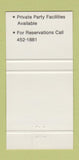 Matchbook Cover - Parker House Mendota MN 30 Strike