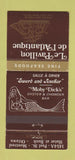 Matchbook Cover - Le Pavillon de L'Atlantique mermaid girlie Ottawa ON 30 Strike