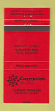 Matchbook Cover - Commodore Restaurant Saskatoon SK 30 Strike