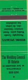 Matchbook Cover - Wedding Counsil of Ontario Willowdale