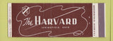Matchbook Cover - The Harvard Springfield OH Full Length