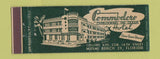Matchbook Cover - Commodore Hotel Miami Beach FL Full Length