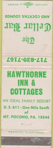 Matchbook Cover - Cellar Bar Mount Pocono PA