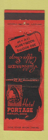 Matchbook Cover - Hotel Portage Akron OH