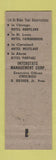 Matchbook Cover - Hotel Portage Akron OH