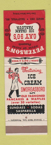 Matchbook Cover - Gay 90's Ice Cream Talleyville DE