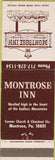 Matchbook Cover - Montrose Inn PA
