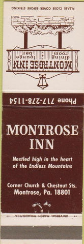 Matchbook Cover - Montrose Inn PA