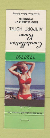 Matchbook Cover - Constellation Room Airport Hotel Winnipeg MB pinup