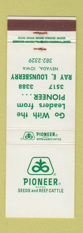 Matchbook Cover - Pioneer Seeds Nevada IA