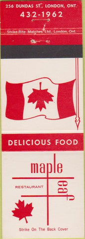 Matchbook Cover - Maple Restaurant London ON