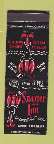 Matchbook Cover - Snapper Inn Oakdale LI NY