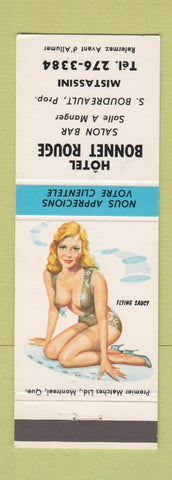Matchbook Cover - Hotel Bonnet Rouge Mistassini QC pinup