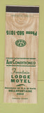 Matchbook Cover - Fountain Lodge Motel Bellefontaine OH