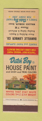 Matchbook Cover - Dutch Boy Paint Danville Lumber PA