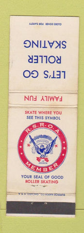 Matchbook Cover - Roller Staking Association WEAR