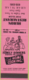 Matchbook Cover - Huron Restaurant Port Elgin ON