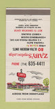 Matchbook Cover - Zaby's Motor Lodge Anaheim CA Disneyland ref 30 Strike