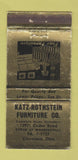 Matchbook Cover - Katz Rothstein Furniture Cleveland OH WORN 30 Strike