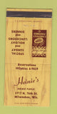 Matchbook Cover - Geinie's Milwaukee WI restaurant 30 Strike