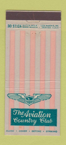 Matchbook Cover - Aviation Country Club 30 Stick