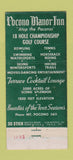 Matchbook Cover - Pocono Manor Inn PA 30 Stick