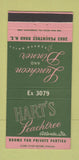 Matchbook Cover - Hart's Restaurant Atlanta GA 30 Strike