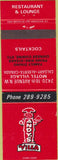 Matchbook Cover - Andy's Villa Calgary Alberta Canada
