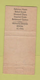 Matchbook Cover - Leounes Restaurant Wilmington DE WEAR 30 Strike