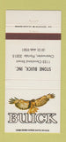 Matchbook Cover - Stone Buick Clearwater FL 30 Strike