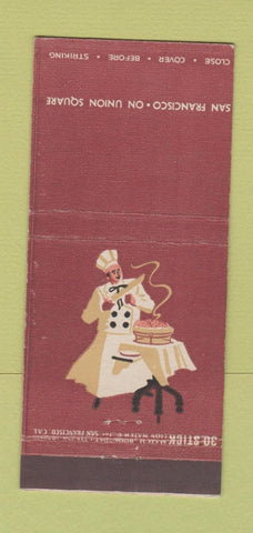 Matchbook Cover - J Maimon Sons New York City Philadelphia PA ERROR? 30 Stick