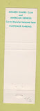 Matchbook Cover - Mazza's Restaurant Mount Vernon OH