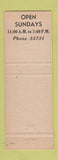Matchbook Cover - Bun's Restaurant Delaware OH