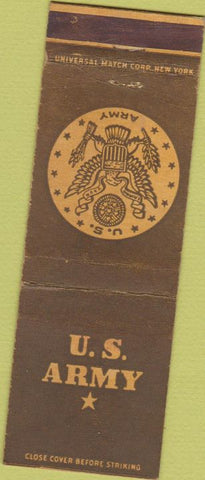 Matchbook Cover - US Army