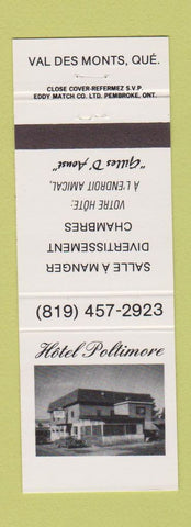 Matchbook Cover - Hotel Polimore Val Des Monts QC