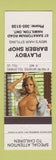 Matchbook Cover - Playboy Barber Shop Hamilton ON pinup