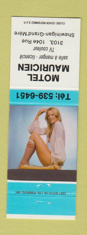 Matchbook Cover - Motel Mauricien Shawinigan Grand Mere QC pinup