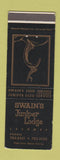 Matchbook Cover - Swain's Juniper Lodge Lacombe AB Esso oil gas WEAR
