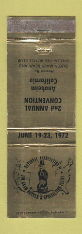 Matchbook Cover - Jim Beam Bottle Collectors Club Anaheim CA WEAR