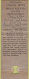 Matchbook Cover - Columbia Spanish Restaurant Tampa FL WEAR