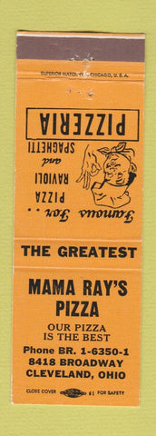 Matchbook Cover - Mama Ray's Pizza Cleveland OH