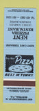 Matchbook Cover - Kent Pizza Montreal QC BLUE