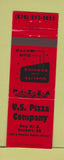 Matchbook Cover - US Pizza Company Newport AR RED