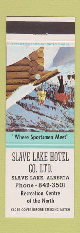 Matchbook Cover - Slave Lake Hotel AB