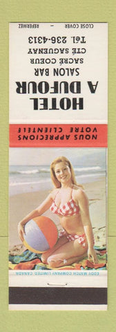 Matchbook Cover - Hotel A Dufour Saguenay QC pinup
