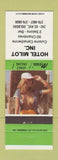 Matchbook Cover - Hotel Milot Dolbeau QC pinup