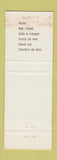 Matchbook Cover - Auberge Nid Condor Granby QC