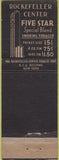Matchbook Cover - Rockefeller Center RCA Building NYC tobacco