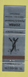 Matchbook Cover - Zorba Pizza Montreal QC