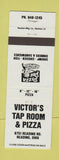 Matchbook Cover - Victor's Tap Room Pizza Reading OH